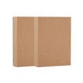 Miniatyrbillede 1 af 5: 2 stk. A4 Kraft papirmapper genopfyldelig ringbind, a4 Kraft papirbindbakke med 2 ringe til at tilføje L