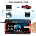Miniatyrbillede 4 af 5: 12V/24V 8A Bilbatterioplader - Intelligent LCD-display med Multibeskyttelse