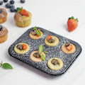 Miniatyrbilde 5 av 5: Nonstick 24-delt muffinsform med utvidede håndtak for jevn baking, tåler oppvaskmaskin B