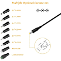 Miniatyrbillede 2 af 5: Universal AC/DC Strømadapter 3V 4.5V 5V 6V 7.5V 9V 12V 1A AC Strømforsyning Transformer med 8 DC-stik til Hjemmeelektronik, 100