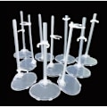 Miniatyrbild 3 av 5: 36 st transparenta dockställningsstöd justerbart dockstöd i rostfritt stål actionfigur displayställ för fönsterdisplay