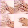 Miniatyrbild 4 av 5: 5 st 7/9/11/15/18 mm nagelborste set, akryl kristall borste nagelkonst nylon borsthuvud nagelverktyg