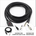Miniatyrbillede 4 af 4: 3m USB 2.0 Mikrofonkabel Audiokonverterledning til sangoptagelse