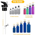 Miniatyrbilde 2 av 5: Sugerørlokk for Hydro Flask, BPA-fri isolert sportsvannflaske sugerørlokk for