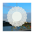 Miniatyrbild 2 av 5: 4-pack 10-tums sublimering vindsnurror tomma 3D aluminium vindskulptur kinetiska snurror konst prydnad