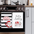 Miniatyrbilde 1 av 5: Julekjøkkenhåndklær, God Jul Håndklærsett med 4, for Bad Ferie Innflyttingsgaver Dekorasjoner for Hjemmet