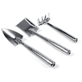Miniatyrbilde 2 av 5: Rustfritt stål 3 stk sett Mini hagearbeid plantepotteverktøy liten spade