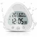 Bathroom Clock, LCD Digital Alarm Clock with Waterproof Touch Shower Clock