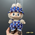 Miniatyrbillede 1 af 3: Labubu Modesæt - Outfit til 15/17cm Plysdukker, V1 V2 Stropper Bukser LBB-120