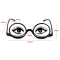 Miniatyrbillede 3 af 8: Roterende Forstørrelsesglas Makeup Briller Læsebriller +1.0~+4.0 sort black strength 3.5