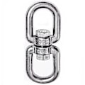 Miniatyrbilde 1 av 5: M8 Heavy Duty 304 Rustfritt Stål Svingbar Ring Dobbel Ended Svingbar Øyekrok For Web Treetur, Terapisving, Luftdans, Sving Spinner Henger