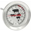 Stektermometer i rostfritt stål - Analog kötttermometer upp till 120°C - Grilltermometer - Köttnål