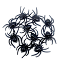 Pikkukuva 1 / 5: Teko hämähäkit 10 kpl, realistiset muoviset teko hämähäkit Halloween temppulelut koristeelliset rekvisiitat (musta)
