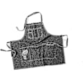 Miniatyrbild 2 av 5: Denimförkläde, Unisex Justerbart Haklappsförkläde Med Ficka För Matlagning Kök Svart