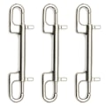 Miniatyrbilde 1 av 5: 3x Dykkekrok Rustfritt Stål Dobbelt Endet Bolt Snap Hook For Dykking Hundebånd Kamera Stropp