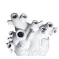 Miniatyrbillede 3 af 5: Anatomisk hjerte vase, harpiks kreativ hjerte vase pot til moderne kunstindretning Goldm