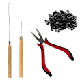 Miniatyrbilde 2 av 5: 4 i 1 sett 500 stk Micro Ring sett Micro Rings Loop Needle