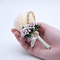Miniatyrbillede 3 af 4: 2 stk. Bryllups Boutonniere Kunstig Blomst Brudgom Groomsman Corsage Rose Silke Dragt Til Bryllup Prom Homecoming Champagne