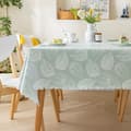 Polyester Wipe Clean Tablecloth, 120x160cm Rectangular Water Repellent Tablecloths, Waterproof Decorative Leaf Pattern Table Cover Protector
