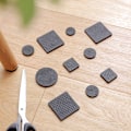 Miniatyrbillede 2 af 5: 48 stk. møbelfødder puder møbelben puder gulvbeskytter måtte stol fod puder møbelfod puder gulvbeskytter puder