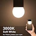 Miniatyrbild 3 av 4: 10-pack E27 G45 LED-lampor - Varmvitt 3000k - 5w G45 - Matt polykarbonatskal - Ej dimbar [energiklass G]