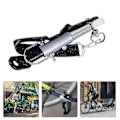 Miniatyrbild 1 av 3: Universell cykelvagnskoppling Snabbfäste Stållänk Dragkrok Adapter Fäste