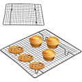 Miniatyrbillede 3 af 5: Køle- og bagegitter, rustfrit stål køle- og bagegitter non-stick madlavningsgrillbakke