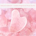 Miniatyrbilde 5 av 5: Gua Sha ansiktsverktøy, rose kvarts Gua Sha verktøy for ansikt og øye Gua Sha stein for å redusere hevelse og kjevelinjeskulptur ansiktsstein