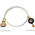 Miniatyrbillede 2 af 5: Propangas Adapter Slange Konverter Udskiftningsslange Tilslutter Til Udendørs Camping Camping Gas Komfur Propangas Cylinder Adapter