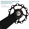 Miniatyrbillede 4 af 5: Folding Bike Chain Tensioner Lightweight Bicycle Guide Wheel Single Speed Rear Derailleur Chain Ten