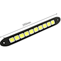 Miniatyrbilde 5 av 5: Bøybar bil COB 10 LED kjørelys Universal Auto Vanntett tåkelys Fleksibel DLR Ekstra frontlykt 12v