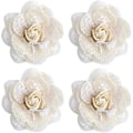 Miniatyrbillede 1 af 5: Håndlavede Burlap Blomster Til Diy Håndværk Bryllupsdekoration