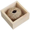 Miniatyrbilde 5 av 5: 4 stk Mini firkantet tre blomsterpotte eske sukkulent plantepotte liten planter