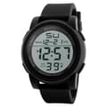 Luksuriøst herreur analog digital militær sport LED armbåndsur sort