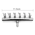Miniatyrbillede 2 af 5: Akvarie Luftventil Inline Manifold Luftstrømspumpe Slange Splitter Håndtag Kontrolventil (6 Hoveder)