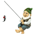 Miniatyrbild 1 av 5: Trädgårdstomte Staty Harts Figurer Tomte Figuriner Trädgård Dekor Staty H
