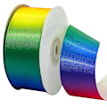 Miniatyrbild 1 av 2: 1 rulle regnbågsband Hög densitet Gradient Polyesterband Färgglad presentförpackningsremsa DIY Bakningsförpackningsband för hem Butik (22M Lång 4CM Bredd