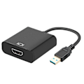 Miniatyrbild 1 av 3: Usb 3.0 till Hdmi-omvandlare, kabeladapter, svart