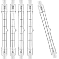 Miniatyrbilde 1 av 5: 5-pakning R7s halogenpære 118mm 200w 230v, R7s halogenstang 118mm, halogenpære R7s dimbar halogenstanglampe for bygningslyskaster, arbeidslandskapslys