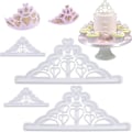 Miniatyrbilde 1 av 5: 4 stk Krone Kakeformer Sett Tiara Fondant Kutter Krone Og Prinsesse Krone Form