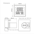 Miniatyrbillede 4 af 5: AC Display Meter AC50-300V 100A Spændingseffekt Frekvens Elektrisk Energimonitor Amperemeter Voltmeter Multimeter Tester