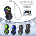 Miniatyrbillede 4 af 5: 4 stk. Fidget Game Controller Pad, Nøglering Fidget Til Voksne Teenagere, Angst Og Stress Relief Sensorisk Legetøj