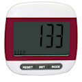 Miniatyrbild 1 av 5: Multifunktionell fickpedometer med bältesklämma (1 st, slumpmässig färg)