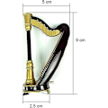 Miniatyrbild 4 av 5: Miniharpa modell med presentask Mini musikinstrument prydnad prydnadsgåva
