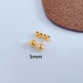 Miniatyrbilde 4 av 5: 3 par øredobber i forskjellige farger Sett Climber Øredobber, Stud Pack for Women øredobb glad til å hjelpe（5mm）