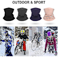 Miniatyrbild 4 av 5: Halsvärmare Herr Dam Rörhalsduk Fleece Mössor Vindtät Loop Halsduk Halsvärmare Skidmask Elastisk För Löpning Skidåkning Cykling Snowboard Klättring Motorc