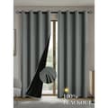 Mörkläggningsgardin med isolerande foder i polyester för vardagsrum sovrum kök mörkgrå 100 x 160 cm 1 st dark grey 100X160CM 1PCS&Grommet Top