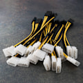 Miniatyrbilde 3 av 5: 30 stk 2 Molex 4-pins til 8-pins PCI Express Videokort PCI-e ATX PSU Strømkonverteringskabel - Molex til PC