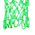 Miniatyrbilde 2 av 4: Basketballkurv Nett Utendørs Sport Glow In The Dark Nylon Basketballkurv Nett All Weather Tykk Standard Basketball Nett
