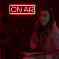 Miniatyrbild 4 av 5: Direktsändningsskylt - Live On Air Neon-skylt för Twitch, Tiktok, Youtube-streamers/spelare - Live Streaming/inspelningsljusskylt - Röda coola LED-skyltar för S